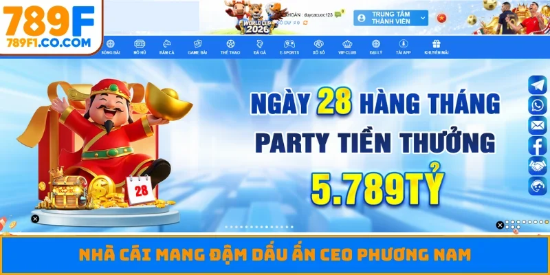 Nhà cái mang đậm dấu ấn CEO Phương Nam